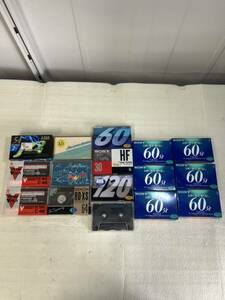 [ unused ] cassette tape one part not for sale equipped SONY DENON AXIA have Nami nV drink all 16 set Showa Retro retro cassette 