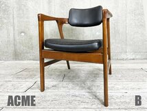 B)ACME Furniture /アクメファニチャー■ WARNER ARM CHAIR BLACK /ワーナー ダイニングチェア ■ブラック■ アームチェア_画像1