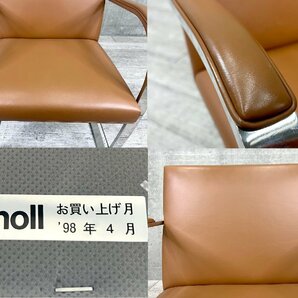 C)knoll/ノール■ミース・ファンデルローエ■ブルーノ アームチェア■ブラウン■バウハウス☆の画像5