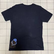 良品 グラニフ【Design Tshirts Store graniph】ビックプリント半袖Tシャツ Mサイズ ネイビー×スカイブルー/紺 巨大おばけ NIGHT WALKER_画像7