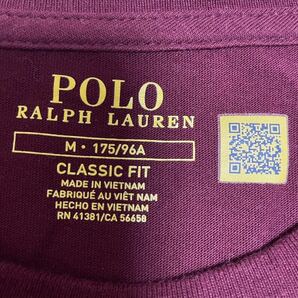 ポロ ラルフローレン【POLO RALPH LAUREN】 半袖ポケットTシャツ カットソー Mサイズ クラッシックフィット 刺繍 ワインレッド ボールド/赤の画像7