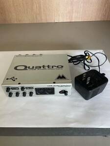 M-AUDIO Quattro USBオーディオインターフェース USB Audio Interface 24bit/96KHz エムオーディオ USED 通電確認