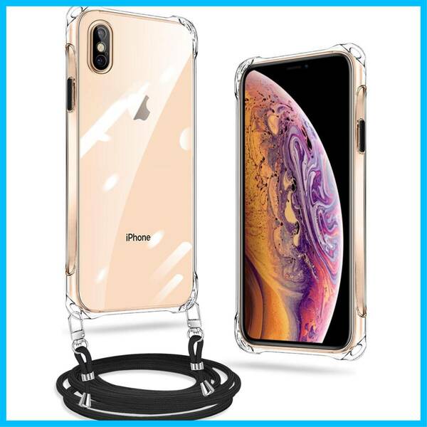 【数量限定】ショルダー ストラップ付き iPhone XS XS スマホケース iPhone iPhone X カバー 耐衝撃 X