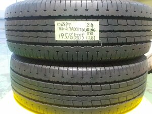 5) 6897a ヨコハマ ＴＡＸＩ ＴＯＵＲＩＮＧ ８９８ 195/65R15 ２本 2021年製