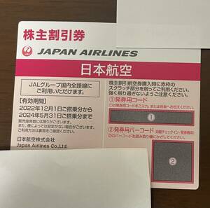 JAL株主優待券【有効期限　2024年5月31日】