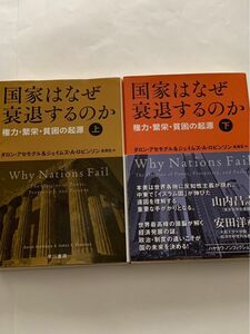 国家はなぜ衰退するのか　文庫版上下巻セット　権力繁栄貧困の起源　早川書房