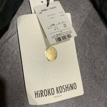 DD ▼ 未使用 / 洗練されたデザイン!! '定価72450' HIROKO KOSHINO PREMIER ヒロココシノ 日本製 ショールカラー ジャケット size:9 婦人服_画像7