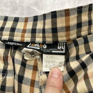 BB ■ 洗礼されたデザイン '履き心地抜群' DAKS GOLF ダックス ゴルフ 高品質 チェック柄 スラックスパンツ size69-92 ゴルフウェア 古着の画像6