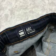 LL ＊ '人気モデル' G-STAR RAW ジースターロウ ARC 3D SPORT TAPERED CUFFED 立体裁断 STRETCH ジョグジーンズ / デニムパンツ W28 L30_画像6