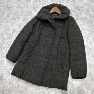 PP ■ 保温性抜群 '人気モデル' GREEN LABEL RELAXING グリーンレーベルリラクシング WOOL ジップアップ 中綿 ダウン混 ジャケット 40 古着