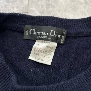 B ■ イタリア製 '高級ラグジュアリー服' Christian Dior MONSIEUR クリスチャンディオール 長袖 WOOL ニット セーター 50 トップス 古着 の画像5