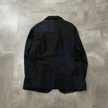 P ☆良品/ 高級感溢れる!! '米国製' ENGINEERED GARMENTS エンジニアドガーメンツ 厚手 パッチワーク テーラードジャケット size:M 紳士服_画像2