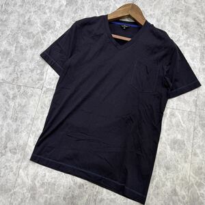 Z ■ 人気モデル '着心地抜群' PS Paul Smith ポールスミス 半袖 COTTON Vネック Tシャツ / カットソー M メンズ 紳士服 トップス 古着 