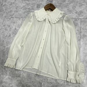 DD ■ 古着 '高級ラグジュアリー服' Yves saint Laurent イヴサンローラン 長袖 ボタンシャツ / ブラウス 9A3 レディース 婦人服 トップス