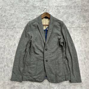 FF ■ 着心地抜群 '高級感溢れる' BOSS HUGO BOSS ヒューゴボス COTTON スウェット テーラードジャケット L メンズ 上着 アウター 古着 の画像2