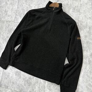 1円~ ＊ 国内正規品 '茶タグ 高級ライン' MONCLER モンクレール 長袖 ハーフジップ フリース トップス S メンズ 高級紳士服 