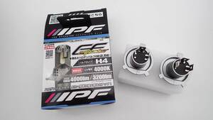 IPF E142HFB ヘッドライト フォグランプ LED 車用 H4 Hi Lo切替 4000lm 3200lm 4000K 温白色 12V用 2本入 車検対応 Eシリーズ