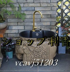 ◆美品◆手洗い器 洗面 家庭用 手洗台 洗濯 手洗い シンク 庭 ガーデン 蛇口・排水金具付き