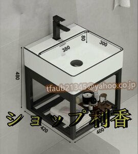 壁掛け式 洗面ボウル 手洗い器 小型 浴室洗面台 洗面台セット シンク タオルハンガー付き 手入れが簡単 家庭用