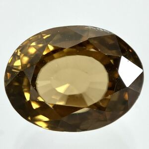 (天然ジルコン約5.197ct)a 約10.6×8.1mm ルース 裸石 zircon宝石 ジュエリー s