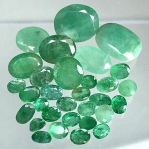 (天然エメラルドおまとめ)a 30ct 裸石 宝石 コランダム beryl jewelry ジュエリー ベリル emerald i②の画像3