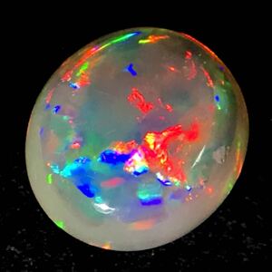 遊色効果!!(天然オパール0.983ct)a 約7.8×7.0mm ルース 裸石 宝石 ジュエリー jewelry opal i