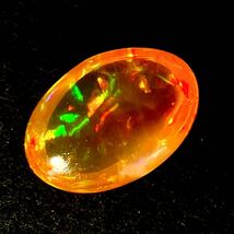 (天然ファイアオパール2.678ct)a 10.9×7.8mm ルース 裸石 opal 宝石 ジュエリー jewerly s_画像3