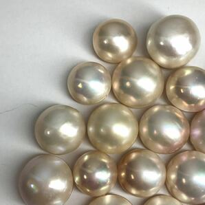 (マベパール27点おまとめ)a 約10.5-16.5mm 50g/250ct pearl パール 半円真珠 ジュエリー jewelry 裸石 宝石 iの画像2