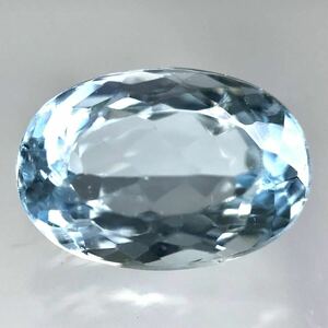 (天然アクアマリン1.919ct)a 約9.4×6.6mmソーティング付 ルース 裸石 宝石 ジュエリーaquamarine i