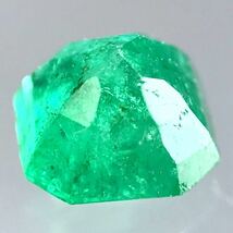 (天然エメラルド0.595ct)a約5.0×5.0mmソーティング付 ルース 裸石 宝石 ジュエリーjewerly emerald i_画像2