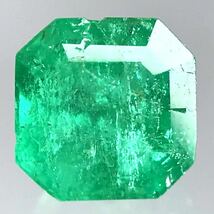 (天然エメラルド0.595ct)a約5.0×5.0mmソーティング付 ルース 裸石 宝石 ジュエリーjewerly emerald i_画像1