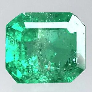 (天然エメラルド0.364ct)a約4.4×4.0mmソーティング付 ルース 裸石 宝石 ジュエリーjewerly emerald iの画像1