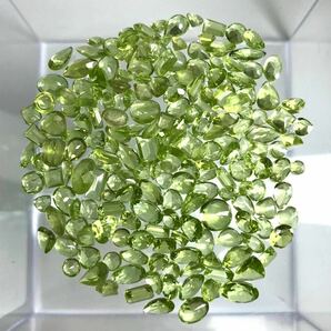 大量!!(天然ペリドットおまとめ)a 100ct 裸石 宝石 peridot jewelry ジュエリー ルース i②の画像3