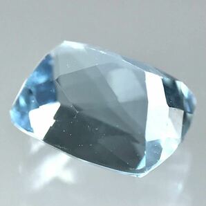 (天然アクアマリン1.373ct)a 約7.3×5.8mmソーティング付 ルース 裸石 宝石 ジュエリーaquamarine i の画像2