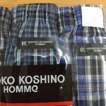 L ヒロココシノ トランクス4枚 前開き 本体綿100% メンズ 紳士 アンダーウェア インナー 肌着下着 コシノヒロコ HIROKO KOSHINO HOMMe_画像3