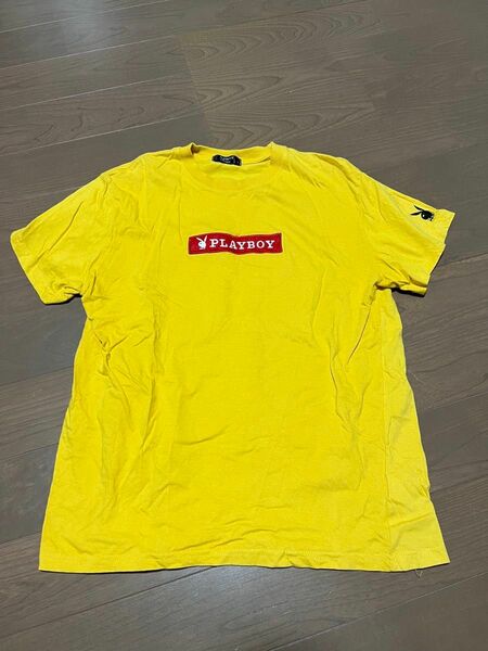 Tシャツ 半袖Tシャツ 黄色 PLAYBOY プレイボーイ