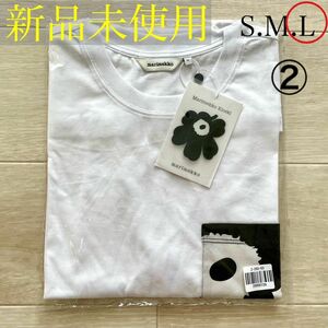 《新品未使用》マリメッコ marimekko Tシャツ Lサイズ ブラック ②