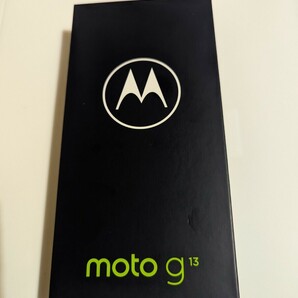 新品 未使用 未開封 moto g13 マットチャコール Motorola simフリー