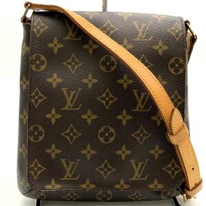 LOUIS VUITTON ルイ・ヴィトン M51387 ミュゼット・サルサ・ロング 斜め掛け ショルダーバッグ ブラウン モノグラムキャンバス レディース