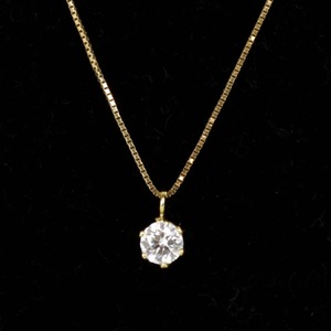 美品『USED』 K18/ダイヤモンド ネックレス ダイヤモンド 0.21ct 1.2g