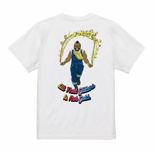 MAD MOUSE COMIC マッドマウスコミック 5.6oz 半袖Tシャツ Mr.T サイズ Ｌ ホワイト 白 新品