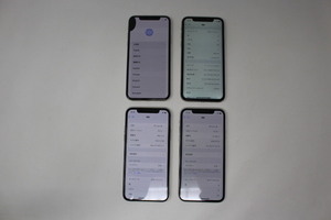 4台セット iPhoneX 256GB 64GB シルバー Apple SIMフリー ジャンク　送料無料