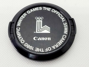 【AB 美品】Canon カブセ式 キヤノン レンズキャップ 1980年レイクプラシッド 冬季オリンピック仕様 内径52mm