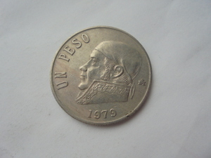 【外国銭】メキシコ 1ペソ 1979年 古銭 硬貨 コイン
