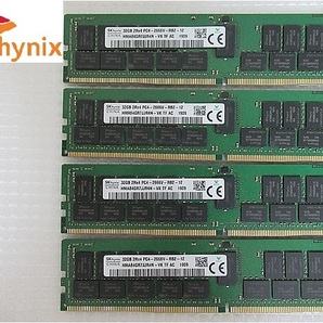 在庫僅少【今週のサーバー向けメモリ(保証付き)】SKhynix 2R*4 PC4-2666V-RB2-12 32GB×4枚 計128GBの画像1