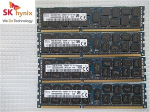 【今週のサーバー向けメモリ（保証付き）】SKhynix 2R*4 PC3L-12800R-11-12-E2 16GB*4枚　計64GB