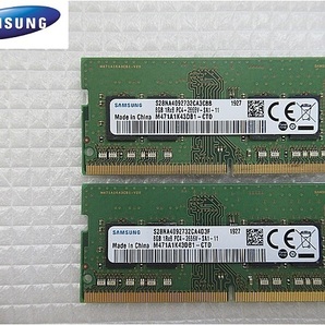 ラスト1式【今週のノート向けメモリ（保証期間付き）】SAMSUNG 1R*8 PC4-2666V-SA1-11 8GB×2枚 計16GBの画像1