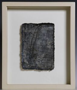 Art hand Auction 8509 市野裕子 ｢遠くの時間｣ ミクストメディア 額装 共シール 真筆 真作 愛媛県 抽象画 現代アート, 絵画, 油彩, 抽象画