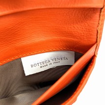 BOTTEGA VENETA Intrecciato Folding Wallet ボッテガヴェネタ イントレチャート レザー 二つ折り財布 レッド_画像7