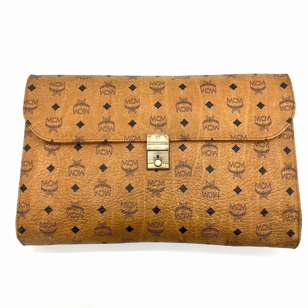 Vintage MCM Visetos Clutch Bag COGNAC ヴィンテージ エムシーエム ヴィセトス柄 クラッチバッグ コニャック